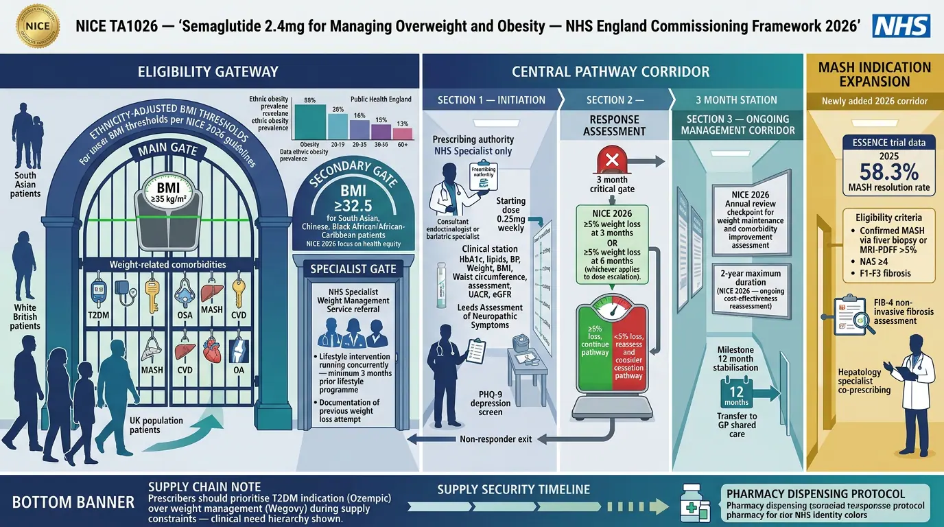 NICE technology appraisal context. Illustration showing Appraisal documentation for newer agents.
