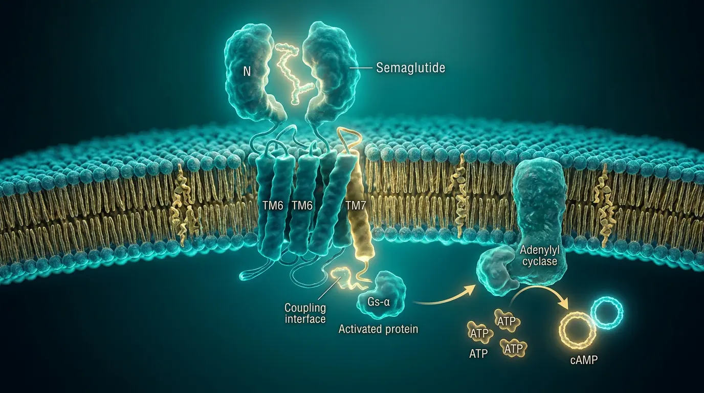 Therapeutic GLP-1 landscape. Illustration showing Visual summary of drug classes and organ targets.